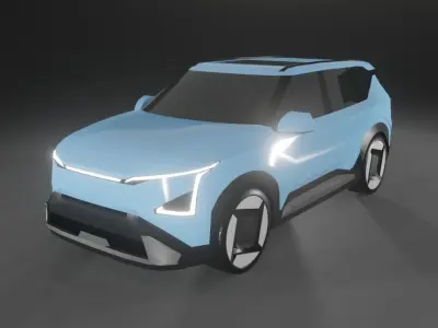 Kia EV5 Low-poly 3D model