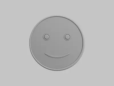Round Emoji Pack 3D Printable 111 Unique Emojis 3D print model