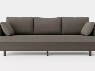 3 Seater Sofa Low-poly 3D model