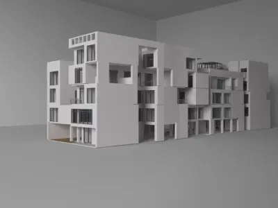 Futuristic building 3D model