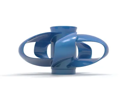 Toroidal boat propeller - 5 blades 3D print model