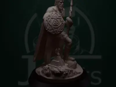 God Lugh - 3D-Printed Statue or Digital STL File 3D print model