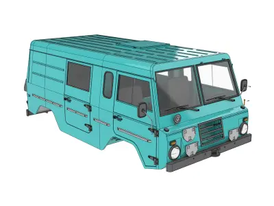 VOLVO C304 4x4 MILITARY TRUCK Felt-valp 3D PRINT MODEL FOR RC  3D print model