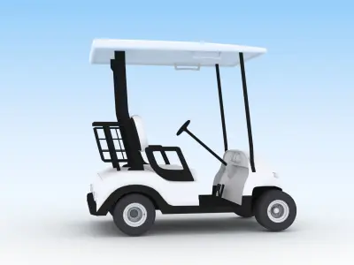 Golf cart 3D model