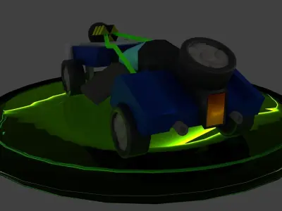 CARTOY car Free low-poly 3D model