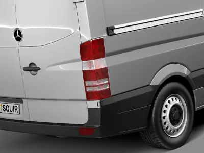 Mercedes-Benz Sprinter short low 2014 3D model