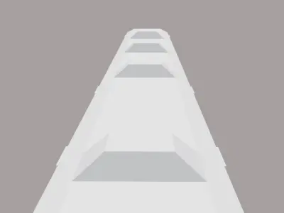 very beautifull train Low-poly 3D model
