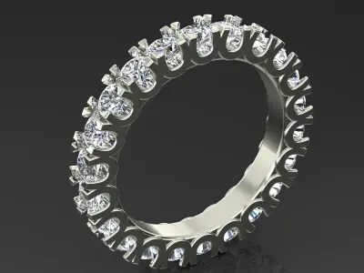 Band Ring 3D print model 142