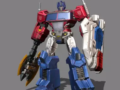 Johnson Optimus Prime Skin Low-poly 3D model