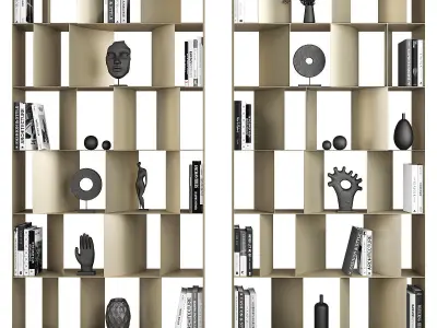 Nautilus Cattelan Italia Bookcases 3D model