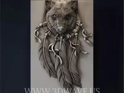 FOX WIND CATCHER 3d stl files for CNC 3D print model