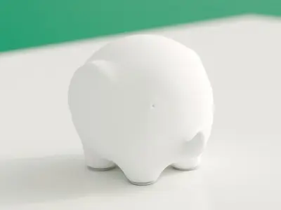  Daan Cute Elephant Ornament Figurine Free 3D model