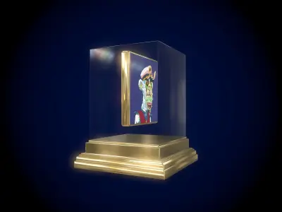 Mutant Ape 27 Gold Club Low-poly 3D model