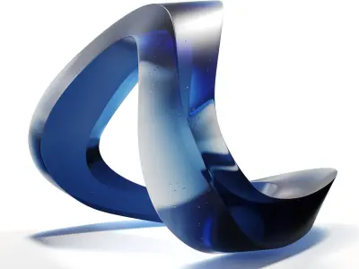 HEIKE BRACHLOW Aphelion 2018 glass sculpture 3D model