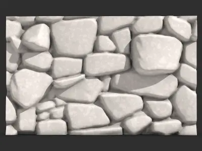 Heavy Stone Block Wall Prop 3D print model
