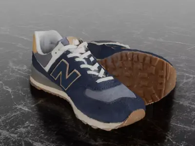 NEW BALANCE ML 574 AB2 3D SHOES Low-poly 3D model