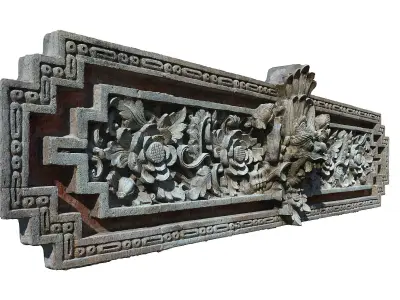 Decorative Statue Low-poly 3D model