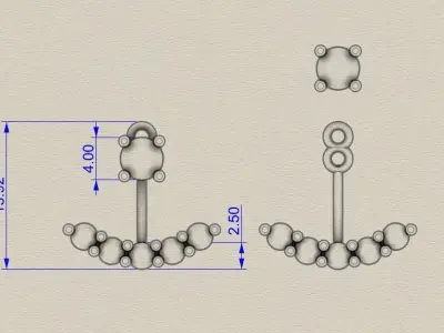 Earring  3D print model buy