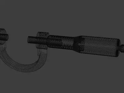 Screw Gauge 3D model 3D model