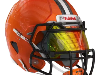 Riddell speed helmet cleveland browns 3D model