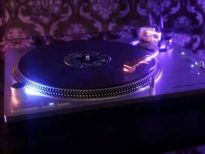 Technics Turntable Vinyl Record Player 3D model