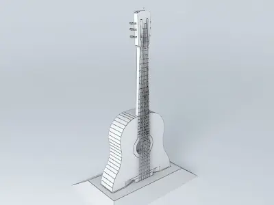 The Guitar Tower Free 3D model
