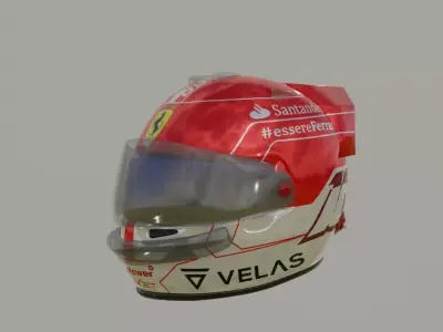 Helmet coca cola bottle Low-poly 3D model