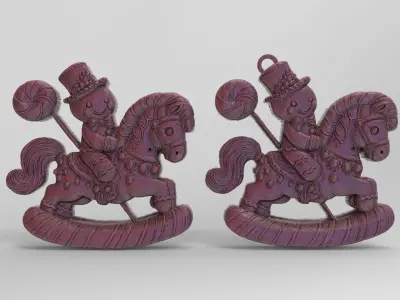 cookie horse decor 3D print model