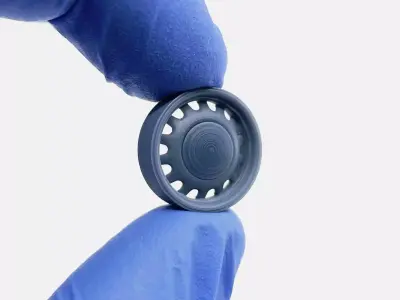 15x5 US Artillery 555 Wheel and Brake 3D print model