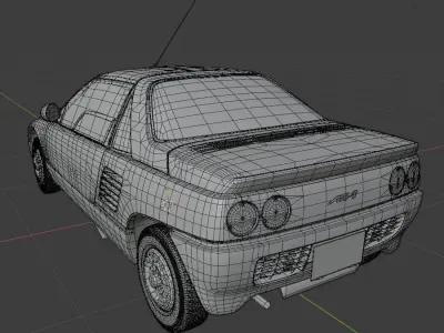 Mazda Autozam AZ-1 Low-poly 3D model