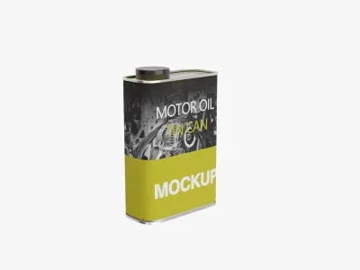 Motor Oil Square Can 3D model