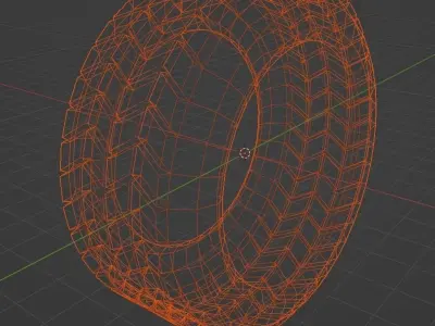  Cutting Edge 3D Tire Model for Next-Gen Vehicles 3D model