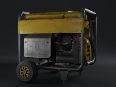 Mobile Generator Game Ready PBR Low-poly 3D model