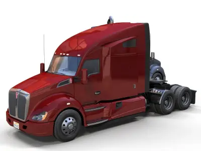 Kenworth T680 Low-poly 3D model