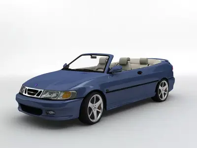  2000 SAAB 9-3 Convertible 3D model