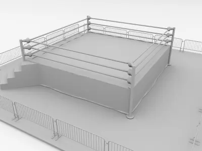 Wrestling Ring 3D model