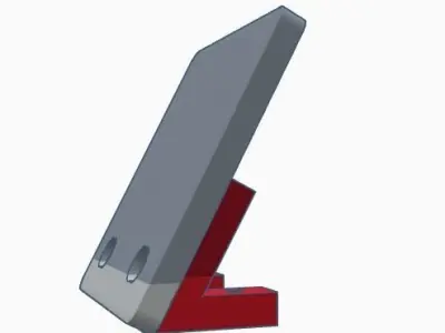 YD2 and RMX Angled ESC Mount 3D model