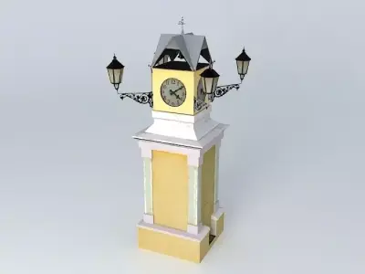 The clock tower Free 3D model