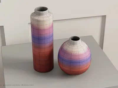 ATACAMA DECORATIVE VASE - 4k Textures - 2 Sizes 3D model