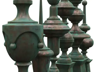 Architectural Metal Finials 0098 13-18 3D model