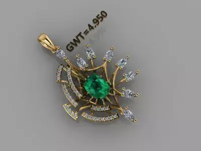 Fashion unique pendent 3D print model