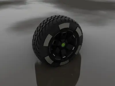 Wheel Z model tire 3D model