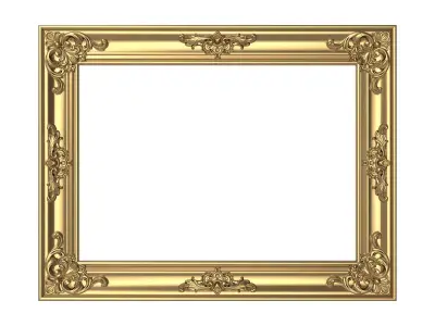 carved frame 3D model 19