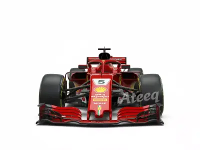 F1 Ferrari SF71H 3D Model High Quality Formula One Racing Car 3D print model
