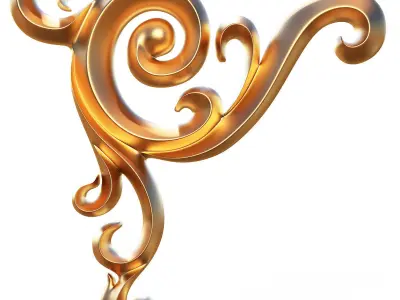 Carving Plaster Molding Decoration CNC Low-poly 3D model