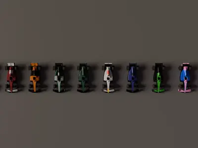 F1 2025 Low Poly Low-poly 3D model