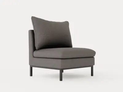 Tribeca armchair Low-poly 3D model