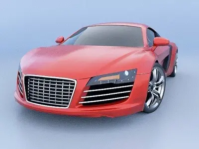 Audi R8 Sports Car 3D model