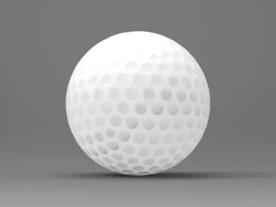 Golf Ball Low-poly 3D model