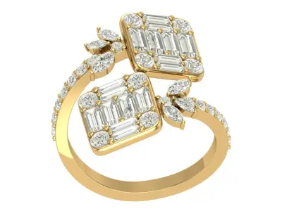 Engaggement ring 3D print model